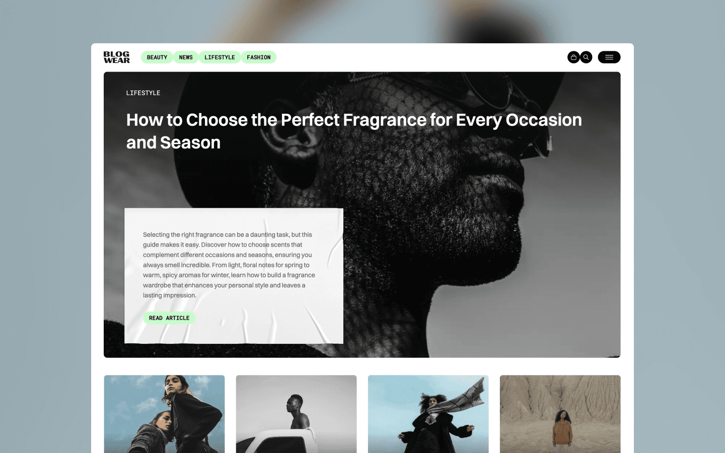 BlogWear - Blog Website Template gallery image 2
