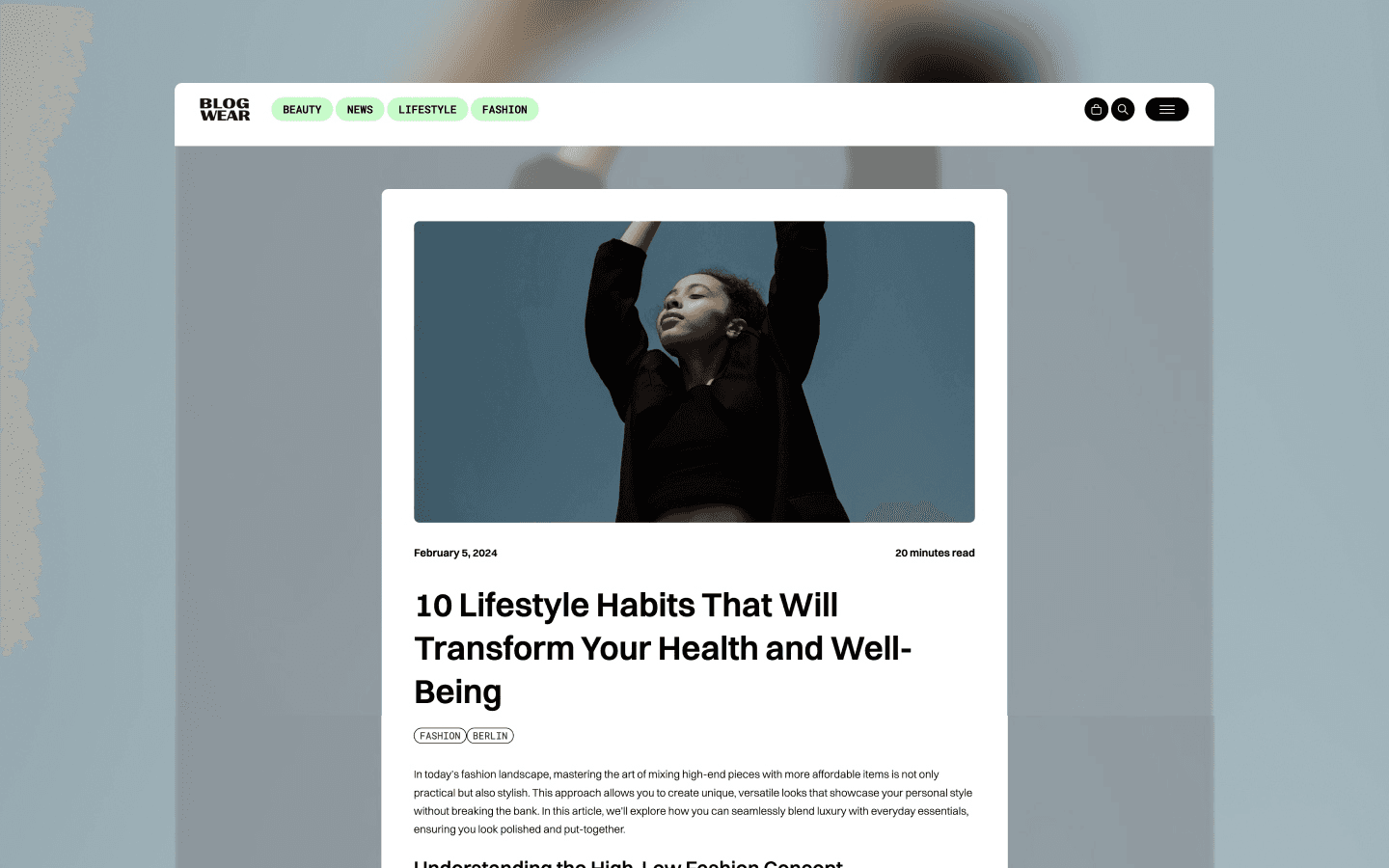 BlogWear - Blog Website Template gallery image 4