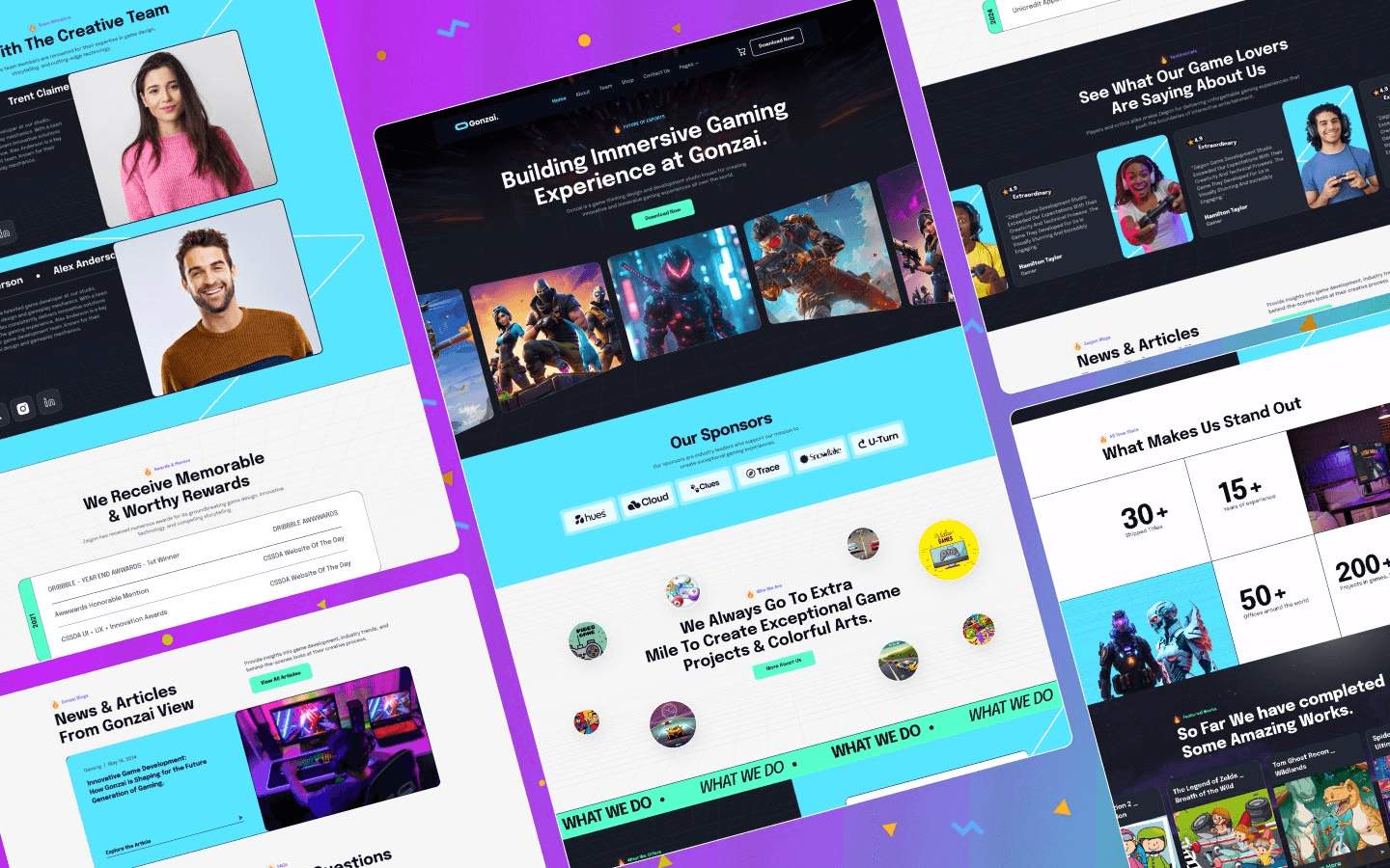 Gonzai - Game Website Template gallery image 4