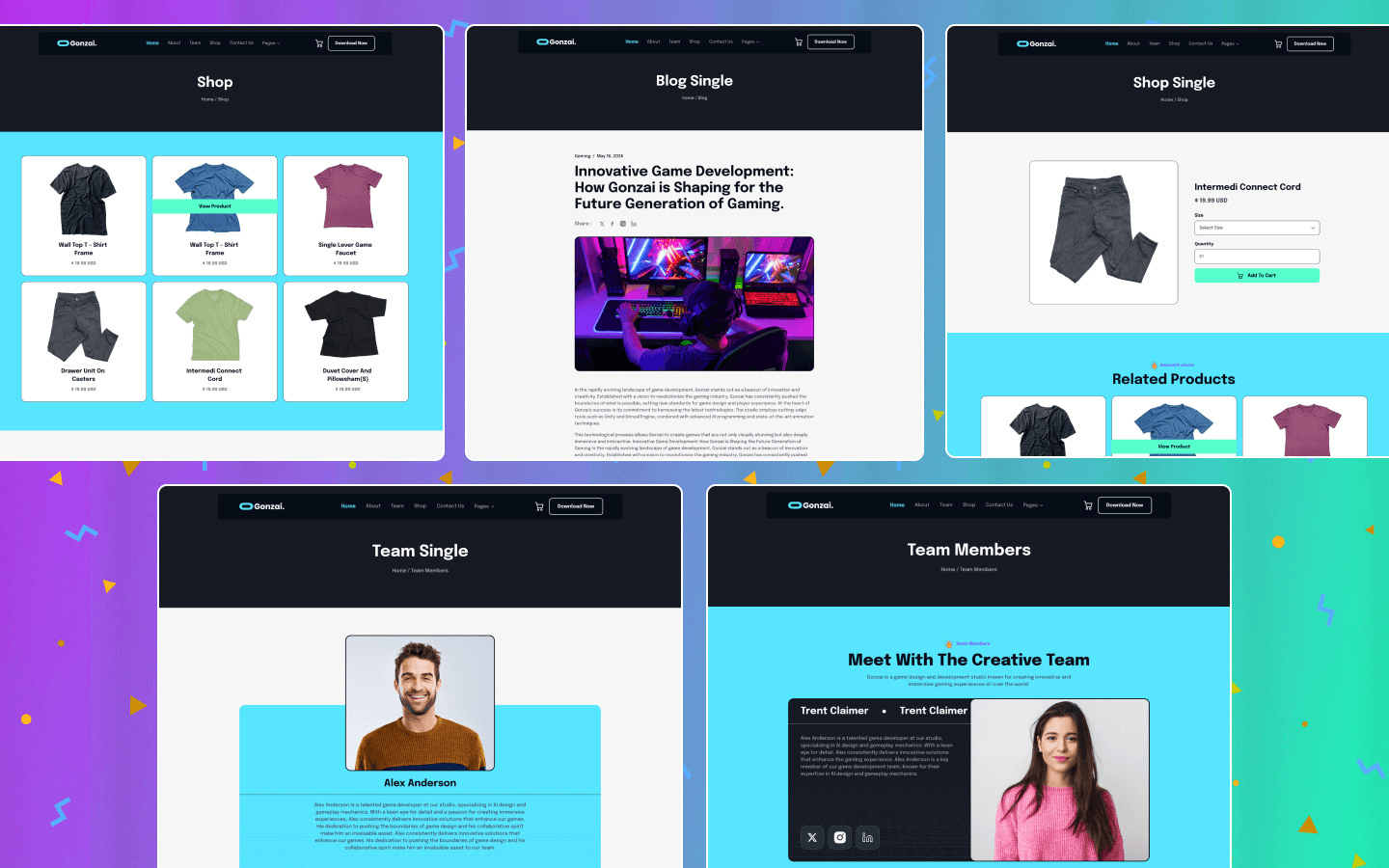 Gonzai - Game Website Template gallery image 3