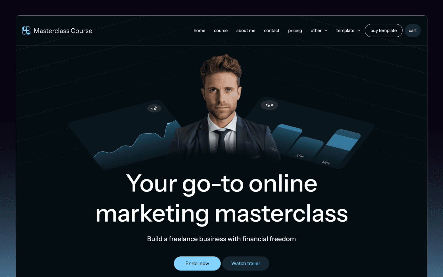 Masterclass Course - Coaching Website Template gallery image 4