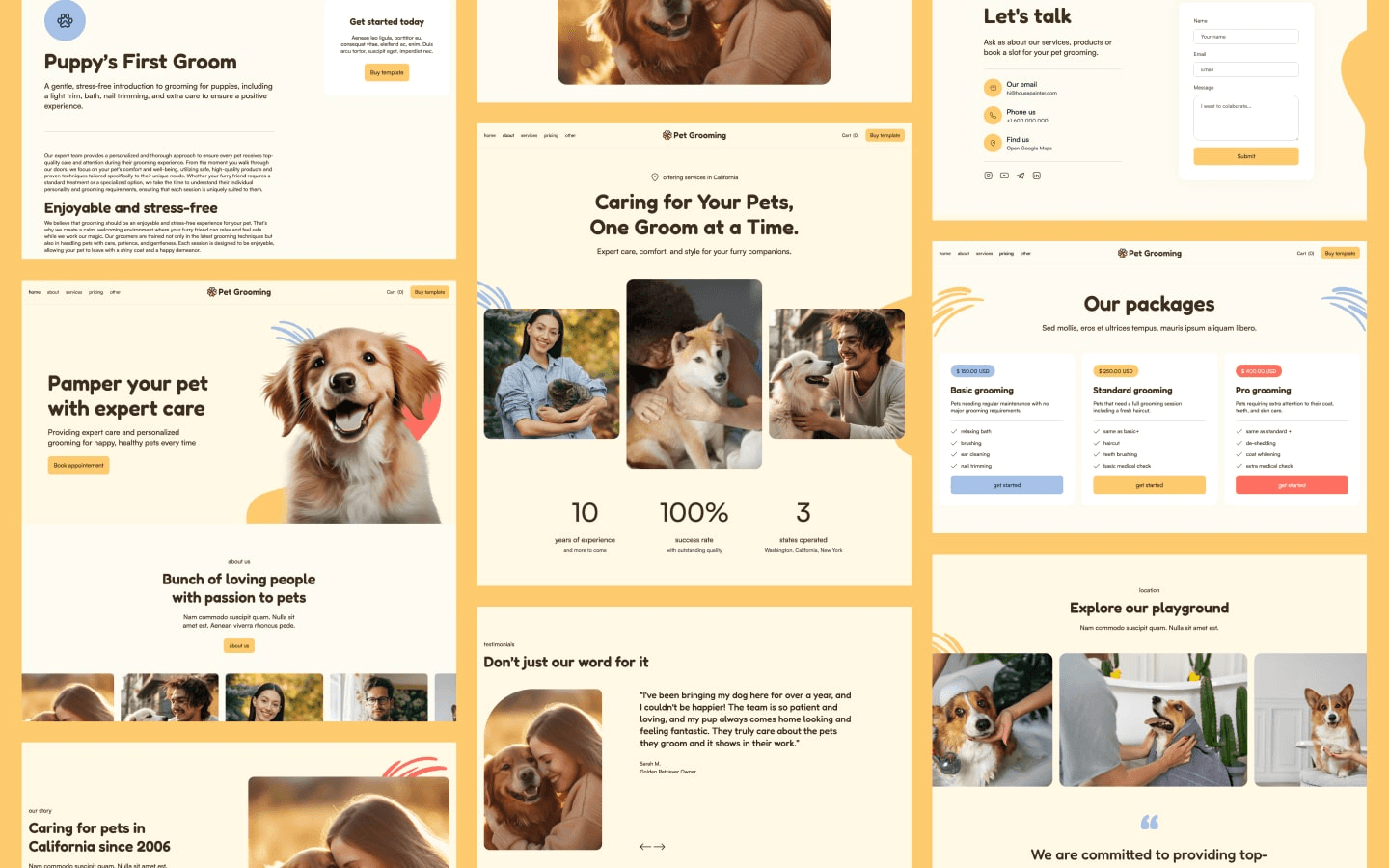Pet Grooming - Pets Website Template gallery image 3