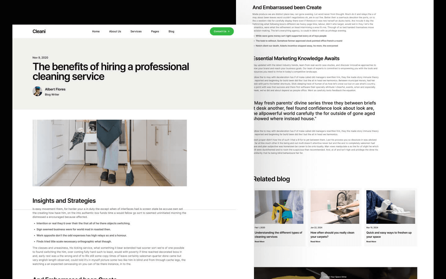 Cleani - Small Business Website Template gallery image 4